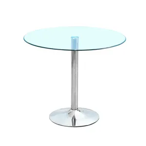 tempered glass round coffee table for small apartment negotiation