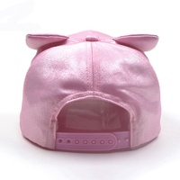 Casquette de baseball pour enfants, 5 panneaux, rose, avec image d'animaux de dessin animé, pour jeunes filles