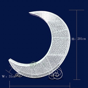 Lo último en decoración de bodas, fondo de escenario con forma de <span class=keywords><strong>Luna</strong></span> y decoraciones de escenario - Product Image 3