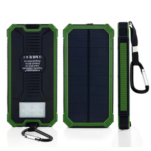 Du Lịch Ngoài Trời PowerGreen Công Suất Cao 15000MAh Sạc Năng Lượng Mặt Trời Di Động Năng Lượng Mặt Trời Ngân Hàng Điện Cho Điện Thoại Di Động