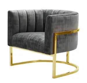 Großhandel Barhocker mit Gold rahmen Waschtisch Creme moderne Sitzsack Abdeckung gelegentliche Stühle
