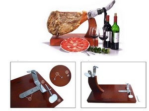 Soporte jamonero con marco de madera Natural, en venta - Product Image 5