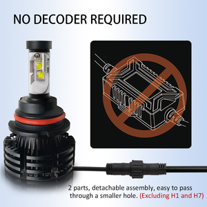 2018 luces del coche LED linterna 10000 lumen 9006 9005H7 H4 H11 X4 LED faros bombillas - Product Image 5