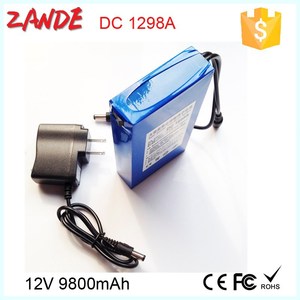 DC <span class=keywords><strong>12V</strong></span> 9800mAh ポリマー充電式リチウムイオン電池、大容量 DC1298A CCTV カメラ LED ストリップ用 - Product Image 3