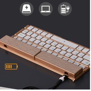 Pliable <span class=keywords><strong>rose</strong></span> or sans fil bluetooth clavier pour samsung galaxy tab 3 t310 - Product Image 5