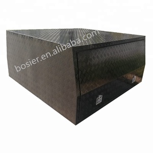 Boîte à outils <span class=keywords><strong>pour</strong></span> pick-up en aluminium à carreaux, sur mesure, étanche, <span class=keywords><strong>pour</strong></span> extérieur, avec trois couvercles, anti-poussière et verrouillable - Product Image 3