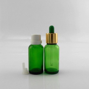 Flacon compte-gouttes de luxe en verre vert 30 ml, rechargeable, pour huiles essentielles, <span class=keywords><strong>ensemble</strong></span> de soins de la peau, adapté aux cosmétiques - Product Image 2