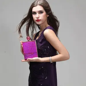 2016 New Design Transparent Color Perfume Bottle Women Handbag Acrylic clutch Bag