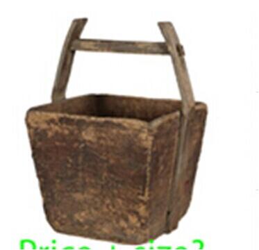 Деревянное ведро для сада в старинном стиле оптом