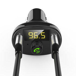 BT23 QC 3.0 Hands-freies Bluetooth FM Transmitter Car Charger Dual USB Fast Charging Car Bluetooth MP3 Player - Product Image 3