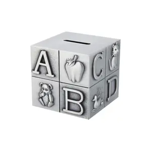Magic cube zinc alloy metal saving bank