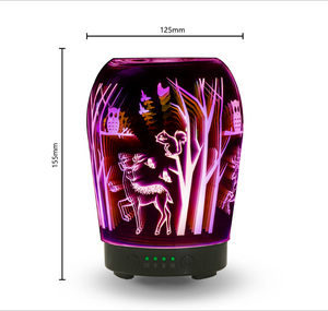 Difusor de aroma de vidrio 3D, humidificadores difusores baratos al por mayor directos de fábrica de China, difusor de aroma que cambia de color - Product Image 2
