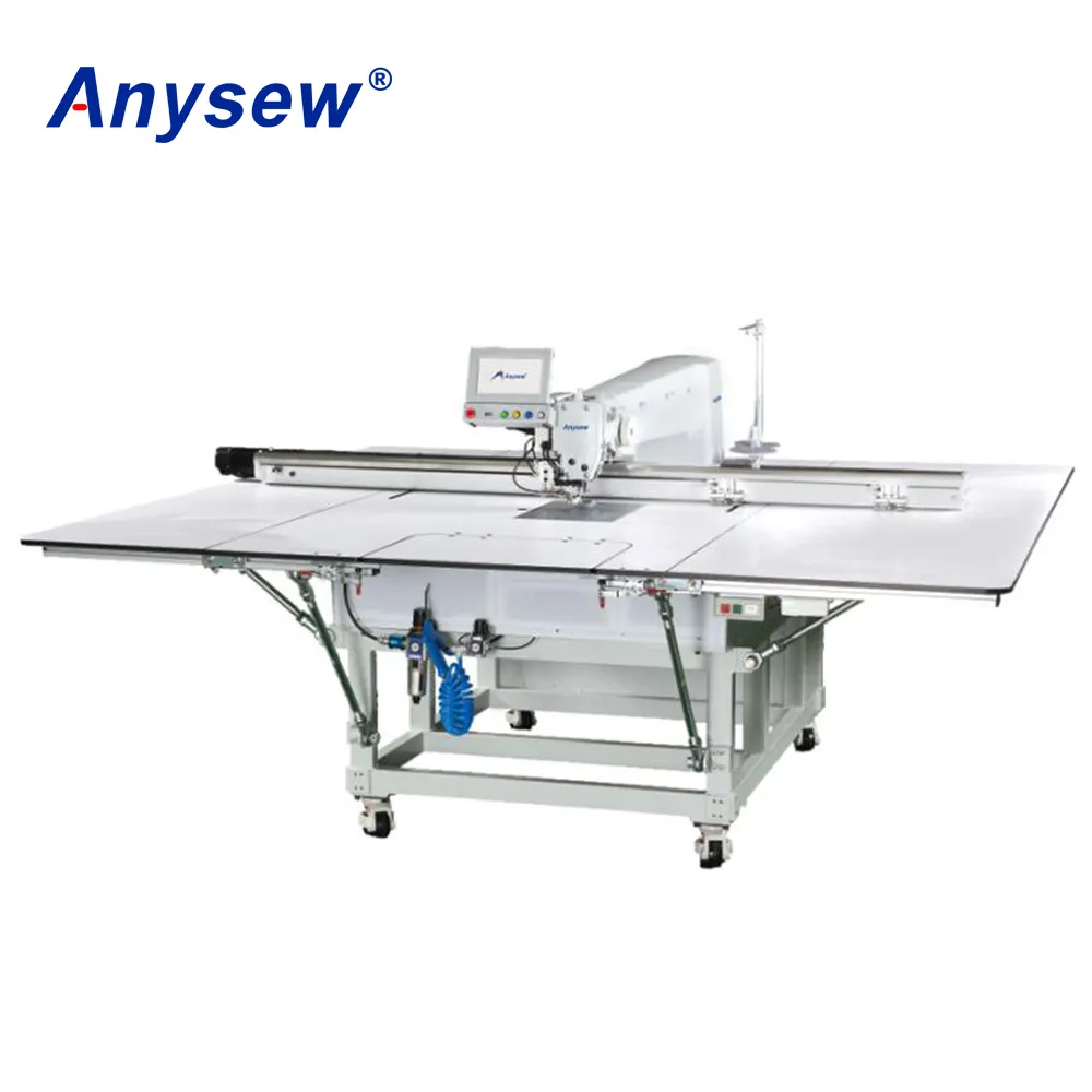 AS8200-12080 Anysew Merk Volautomatische Olie-Gratis Patroon Template Naaimachine Met Schroef Drive