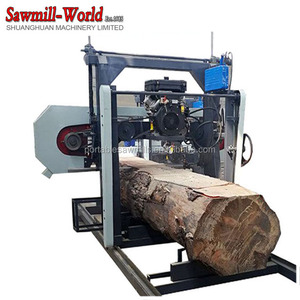Sawmill World <strong>Log</strong> <strong>Cutting</strong> diesel Portable Horizontal Band Saw Mill Woodworking Machinery - Product Image 5