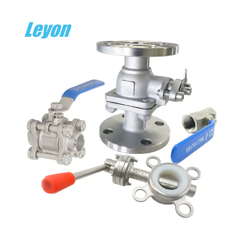 Pneumatic Actuators Control Butterfly Valve Quick Coupling Butterfly Valves SS304 Disc CF8 Stainless Iron Angle Valve Water Ball
