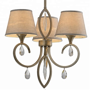 De alta calidad de tres-light-lámpara de suspensión lámparas 3 DE LUJO luz araña de cristal - Product Image 3