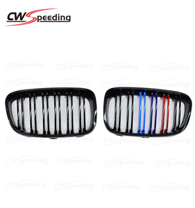 M COLORE NERO LUCIDO MATERIALE ABS PARAURTI ANTERIORE GRIGLIA della GRIGLIA ANTERIORE PER 2011-2015 BMW 1 SERIE F20 - Product Image 4