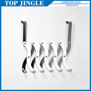 Colored Stainless Steel <b>Over</b> <b>Door</b> Extensible 7 <b>Hook</b> Short Hangers - Product Image 5