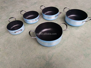 Ensemble de 5 casseroles en aluminium antiadhésif <span class=keywords><strong>pas</strong></span> <span class=keywords><strong>cher</strong></span>, ustensiles de cuisine antiadhésifs avec couvercle en verre, casserole en aluminium antiadhésif - Product Image 2