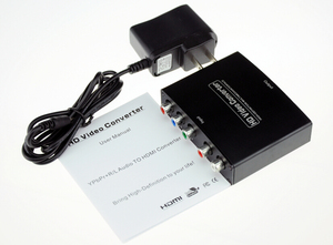 YPbPr+R L Audio <span class=keywords><strong>component</strong></span> rot weiß Cinch zu <span class=keywords><strong>HDMI</strong></span> 1080p Ausgang Konverter mit scaler PAL NTSC unterstützung STB HDTV in Heimkino - Product Image 4