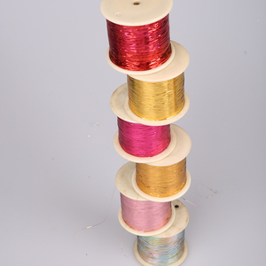 0.37Mm 1/69 ''Chiều Rộng Tùy Chỉnh Đầy Màu Sắc Kim Loại Sợi <span class=keywords><strong>Lurex</strong></span> Sợi Cho Dệt Thêu M-Loại Kim Loại Sợi Vàng Sợi - Product Image 6