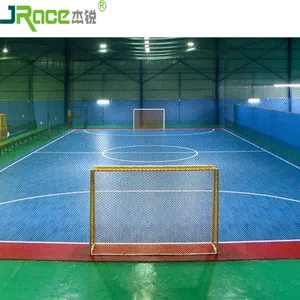 Anti UV Silicon PU Synthetic Football Futsal Court Flooring