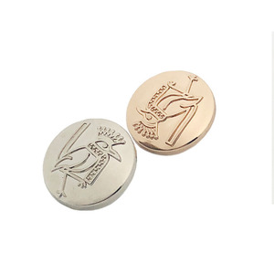 Fashion Embossed Brand logo Custom Designer Metal Shank <strong>Button</strong> With logo for <strong>Suit</strong> - Product Image 5
