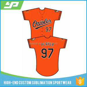 wholesale custom made short sleeve quick dry sublimation digital printing fashion baseball jersey - Product Image 5