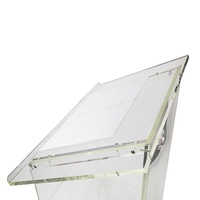 Podio de Acrílico Transparente Moderno de Alta Calidad (Tamaño Completo)