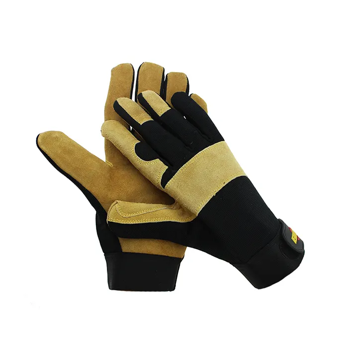Glove Safety Cowhide Leather Palm Rigger Safety Work Gloves For Both Men And Women