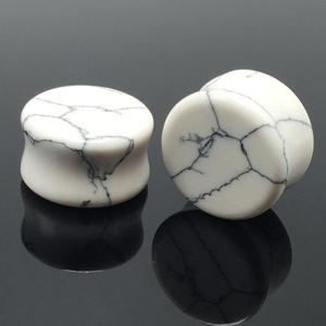 Großhandel Günstige White Stone Sattel Fleisch Tunnel Ohr messer Ohr stöpsel - Product Image 4