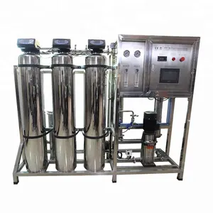 500LPH เต็มสแตนเลสอุตสาหกรรมระบบ Reverse Osmosis กลั่นราคาเครื่องทำน้ำบริสุทธิ์