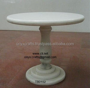 Marbre blanc Table Basse Ronde - Product Image 1
