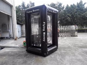 Pemasaran interaktif permainan tiup warna ungu kotak ambil uang tunai tiup Stan uang untuk acara Promosi - Product Image 3