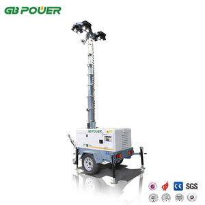 10KVA LED Single phase Xe đẩy tháp chiếu sáng Máy phát điện diesel <span class=keywords><strong>Powered</strong></span> by Châu Âu động cơ - Product Image 4