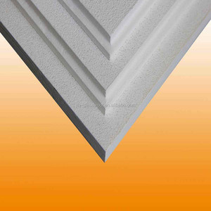 Tuiles <span class=keywords><strong>de</strong></span> plafond acoustiques modernes en <span class=keywords><strong>laine</strong></span> <span class=keywords><strong>de</strong></span> <span class=keywords><strong>verre</strong></span> carrée, ignifuges, en fibre <span class=keywords><strong>de</strong></span> <span class=keywords><strong>verre</strong></span>, ISO 9001:2008, isolation thermique avec boîte en carton - Product Image 4