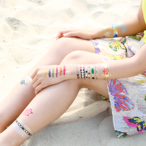 2017 nueva moda diseño de Henna temporal negro encaje blanco Henna tatuaje - Product Image 6