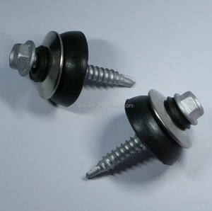 Indented Hex <b>Washer</b> Head BSD Thread No.3 Point BAZ <b>Rubber</b> <b>Washer</b> Self Drilling Screw - Product Image 1