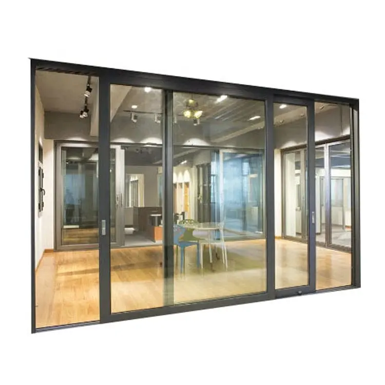 Fenêtre coulissante horizontale prix, écran pliant coulissant en alliage d'aluminium, écran magnétique en acier inoxydable personnalisé PVC attrayant