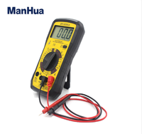 Multimeter Digital DT-9205A Voltmeter Ammeter OHM Volt Tester AC/DC LCD Pengukur Arus Listrik dengan Proteksi Beban Berlebih