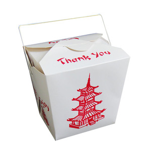 16Oz Trung Quốc Mì Bao Bì Giấy Takeaway Hộp Với Xử Lý - Product Image 3