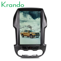 Krando Android 9.0 4G 6 4G ram 12,1 "автомобильный DVD GPS Tesla стиль вертикальный аудио плеер для Ford Ranger 2011 +/F250 навигация