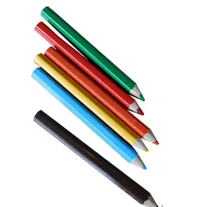 Enfants papier tube couleur crayon 6/12 couleur avec un taille-crayon couvercle peint couleur