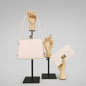 สไตล์ใหม่สีไม้ Mannequin Hand กระเป๋ารองเท้าแว่นตากันแดดจอแสดงผลมือ Manikin Made In China - Product Image 3