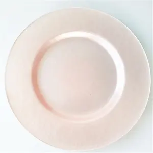 China Manufacturer Pink Lovely Events Wedding Plates and Wine Glass