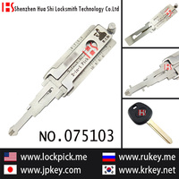 Offre Spéciale meilleur prix pour Lishi 2 dans 1 auto décodeur à ouvrir et lire fente droite du clavier serrure pour BYD01R