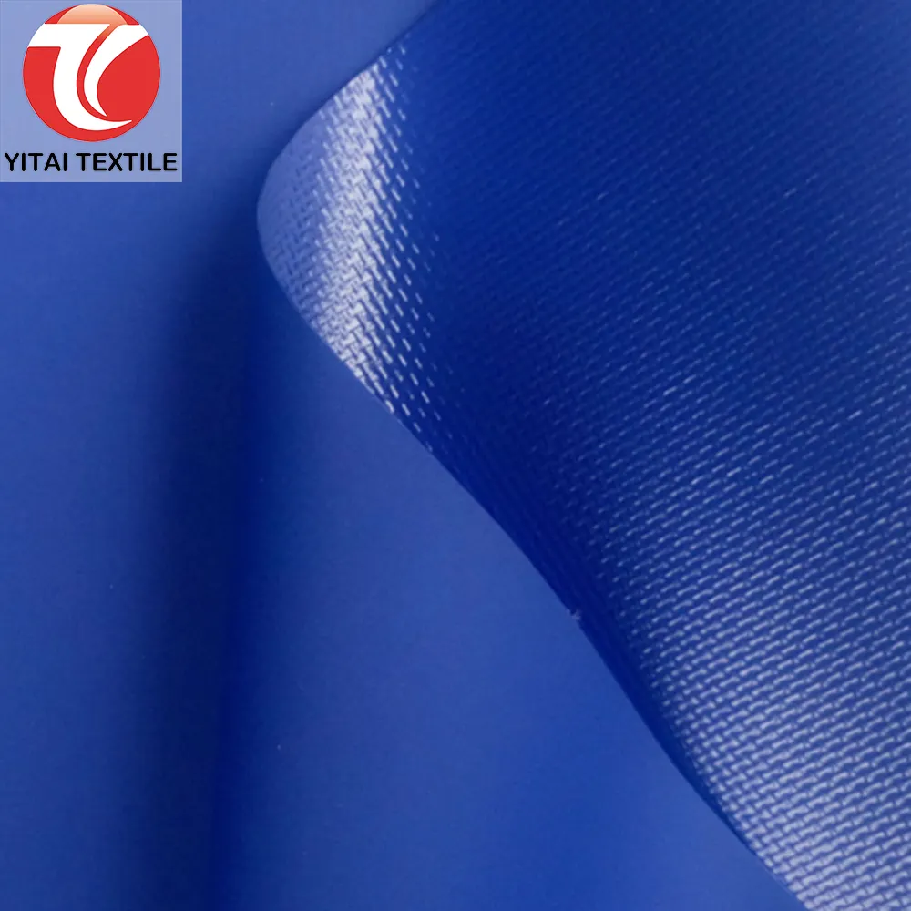 Waterproof 500d 0.5mm Thickness Pvc Vinyl Laminated Plastic Poly Tarpaulin Roll Material Fabric for Cover Tent Bag Backpack