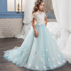 Boutique del Commercio All'ingrosso Delle Ragazze Dei Capretti Abiti <span class=keywords><strong>Da</strong></span> Sposa Abito Della Ragazza Della <span class=keywords><strong>Farfalla</strong></span> Del Merletto Dei Bambini Del Partito Dell'abito di Sfera Abito <span class=keywords><strong>Da</strong></span> Damigella D'onore - Product Image 1