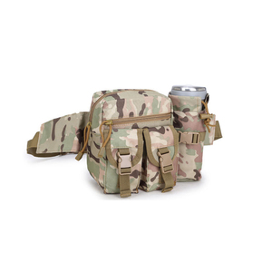 Riñonera Táctica con Cierre <span class=keywords><strong>de</strong></span> Cremallera y Porta Botella <span class=keywords><strong>de</strong></span> <span class=keywords><strong>Agua</strong></span>, Unisex, Poliéster - Product Image 2