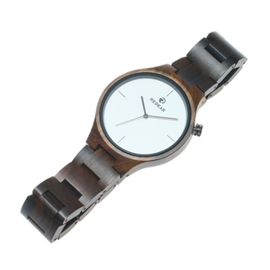 2017 plus populaire style minimaliste personnalisé <span class=keywords><strong>montre</strong></span> en bois de sandale noire pour les hommes et les femmes. reloj de madera de estilo minimalista - Product Image 3
